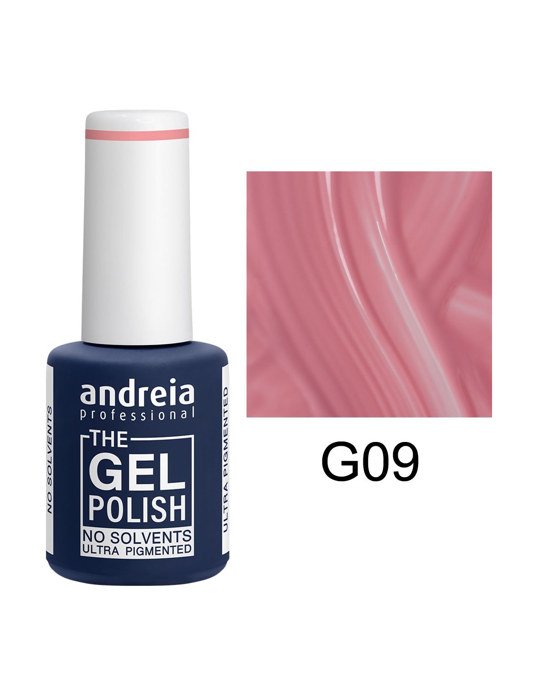Frasco de verniz gel rosa 'andreia professional THE GEL POLISH' código G09