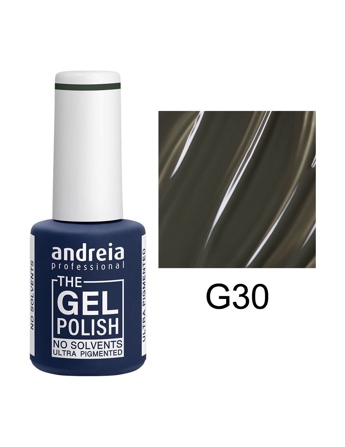 Frasco de verniz gel para unhas Andreia Professional cor G30 verde escuro brilhante