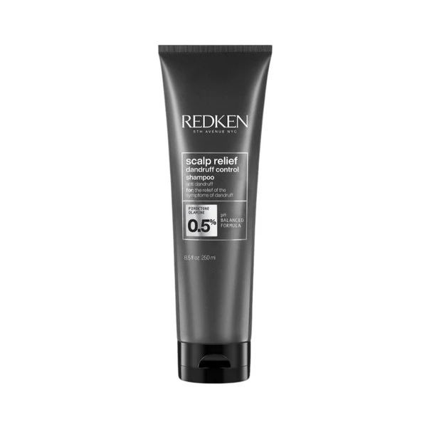 Embalagem preta de shampoo anti-caspa Redken Scalp Relief