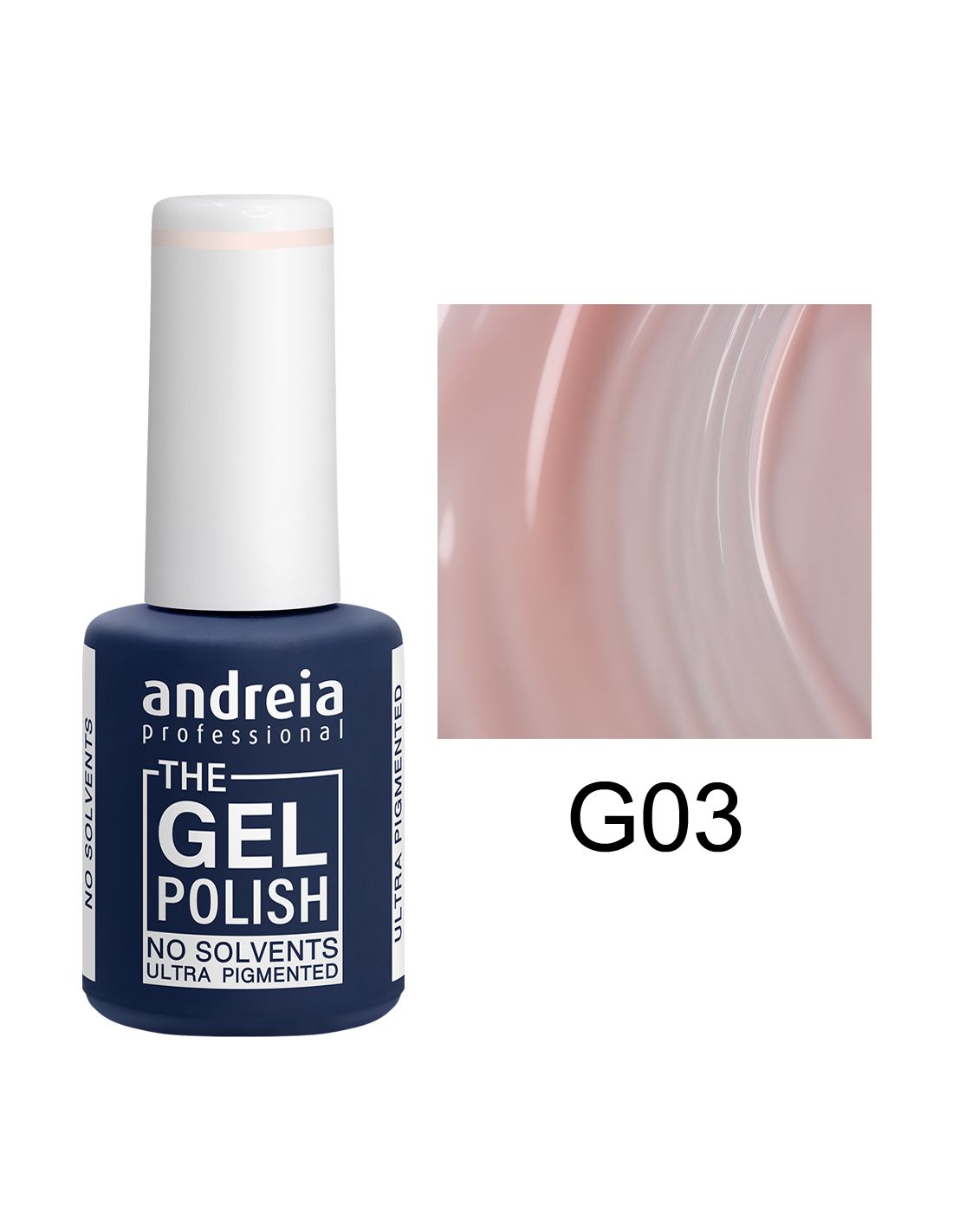 Frasco de verniz gel Andreia Professional G03 azul escuro com tampa branca