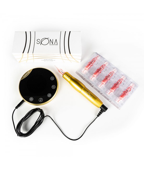 GLOVCON SONA PEN GOLD + SONA GOLD POWER SUPPLY - PERMANENT MAKEUP SET