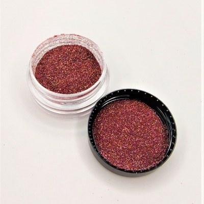 Pote de purpurina vinho com tampa preta