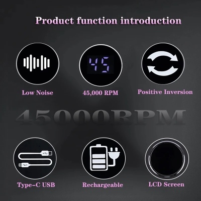 Broca&#x20;De&#x20;Unhas&#x20;Port&#x00E1;til&#x20;45000RPM