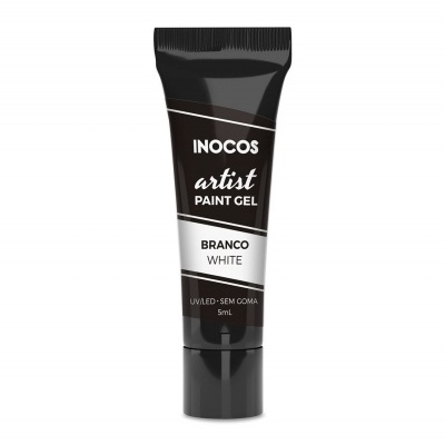 Paint&#x20;Gel&#x20;Artist&#x20;Branco&#x20;5ml&#x20;Inocos