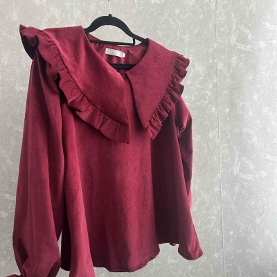 Túnica Camila em bombazine bordeaux