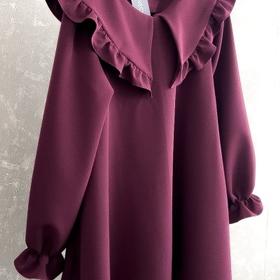 Vestido Camila Bordeaux