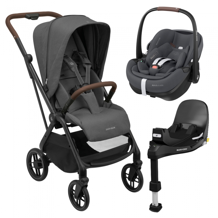 Maxi-Cosi Leona 2 + Pebble 360º Pro2 + Familyfix 360º Pro (Sem Adaptadores )