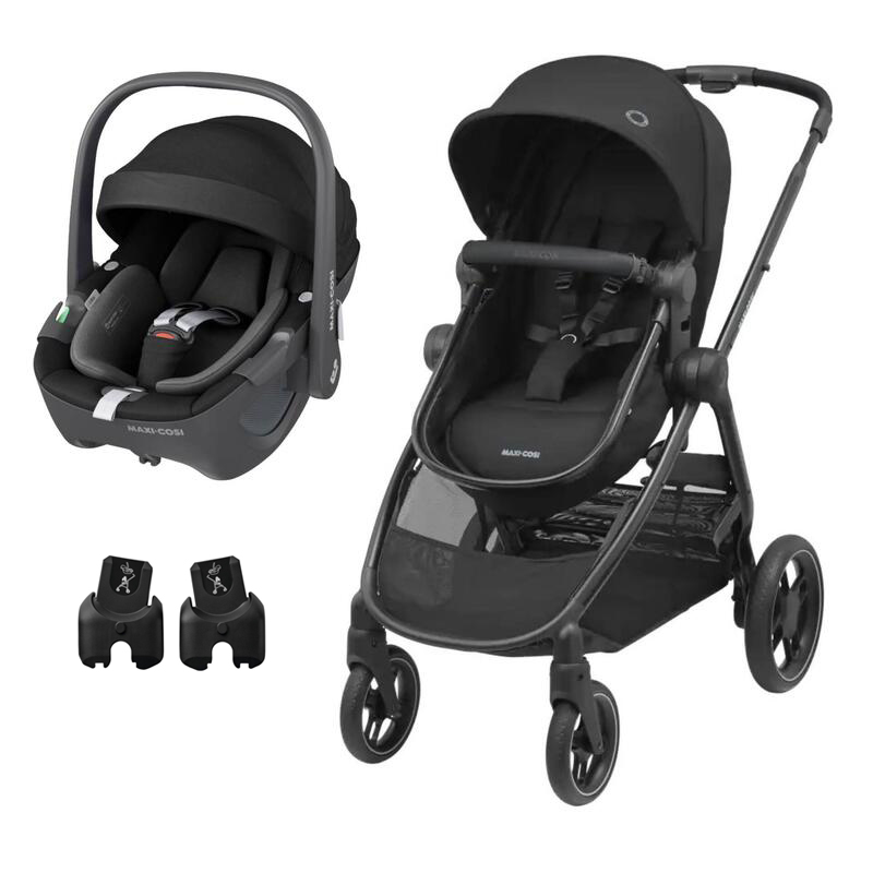 Maxi-Cosi Zelia 3 + Pebble 360º + Adaptadores