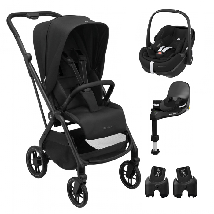 Maxi-Cosi Leona 2 + Pebble 360º Pro2 + Familyfix 360º Pro + Adaptadores