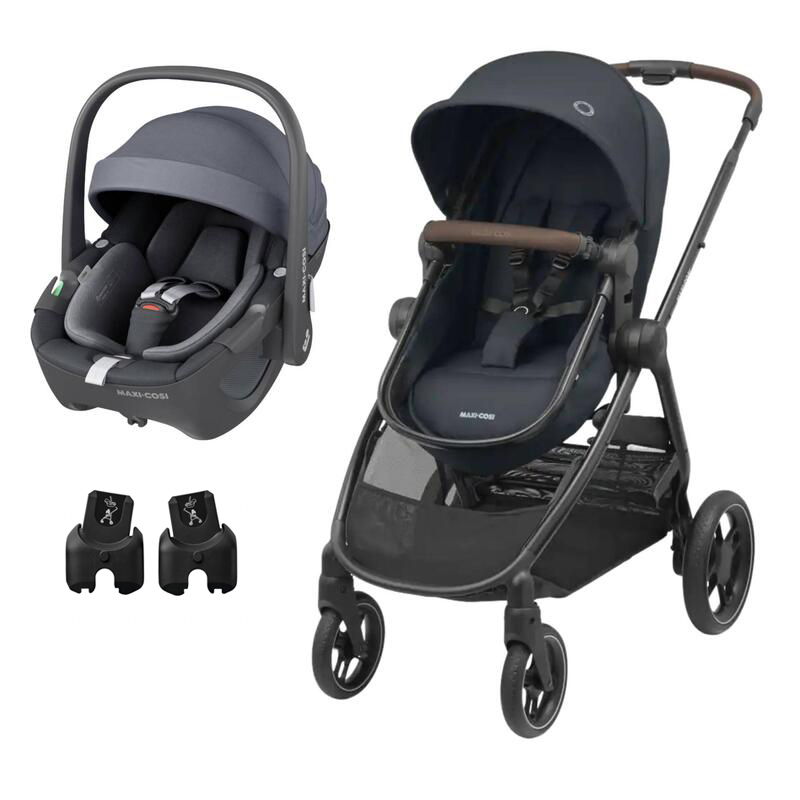 Maxi-Cosi Zelia 3 + Pebble 360º + Adaptadores