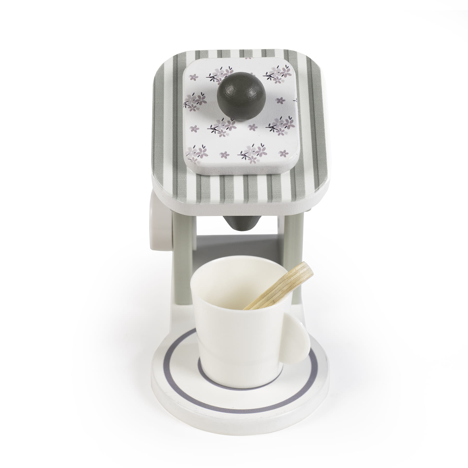 Walking Mum Cafeteira de Madeira Botton