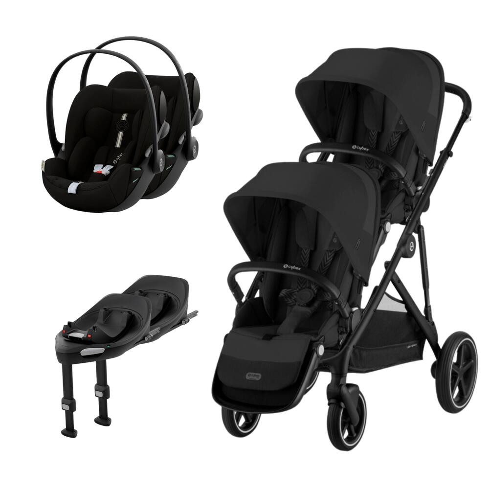 Cybex Gazelle S + Assento Extra Gazelle S + Cloud G i- Size Plus(x2) + Base G (x2) (Sem Adaptadores)
