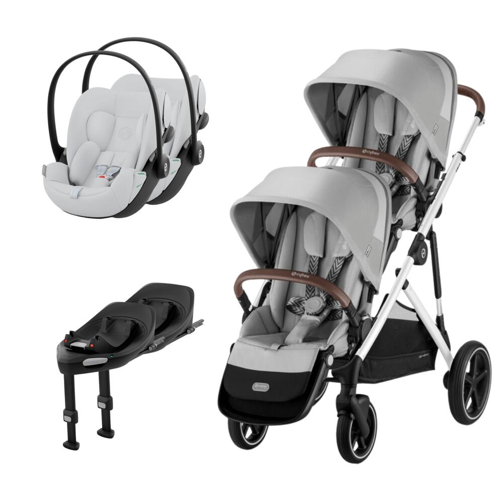 Cybex Gazelle S + Assento Extra Gazelle S + Cloud G i- Size (x2) + Base G (x2) (Sem Adaptadores)