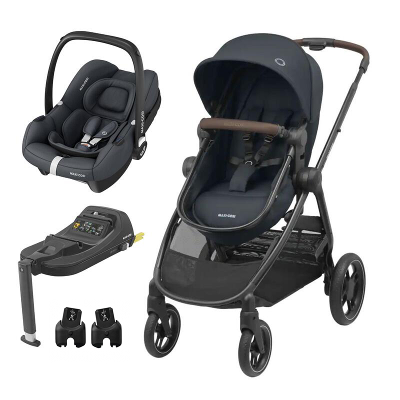 Maxi-Cosi Zelia 3 + CabrioFix i-Size + Base Isofix Cabriofix + Adaptadores