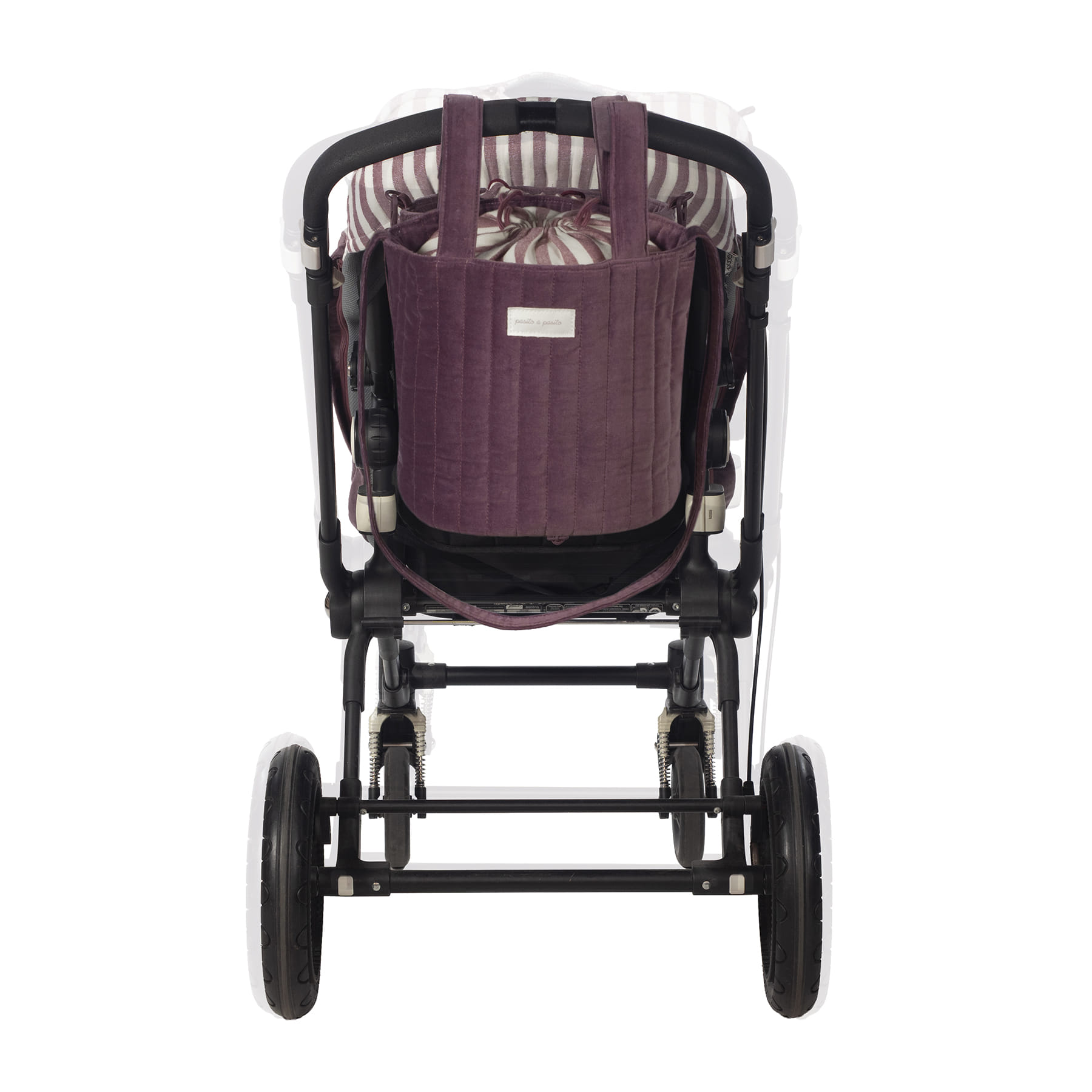 Pasito a Pasito Saco Bucket Cherry Velvet