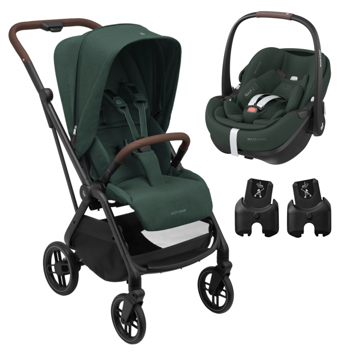 Maxi-Cosi Leona 2 + Pebble 360º Pro2 + Adaptadores