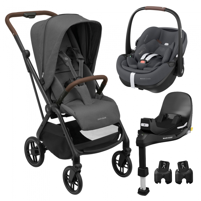 Maxi-Cosi Leona 2 + Pebble 360º Pro2 + Familyfix 360º Pro + Adaptadores