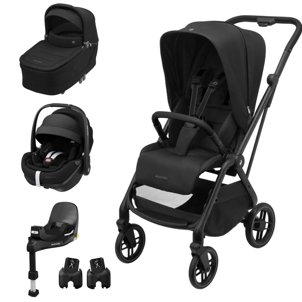 Maxi-Cosi Leona 2 + Pebble 360º Pro2 + Familyfix 360º Pro + Alcofa Sense + Adaptadores