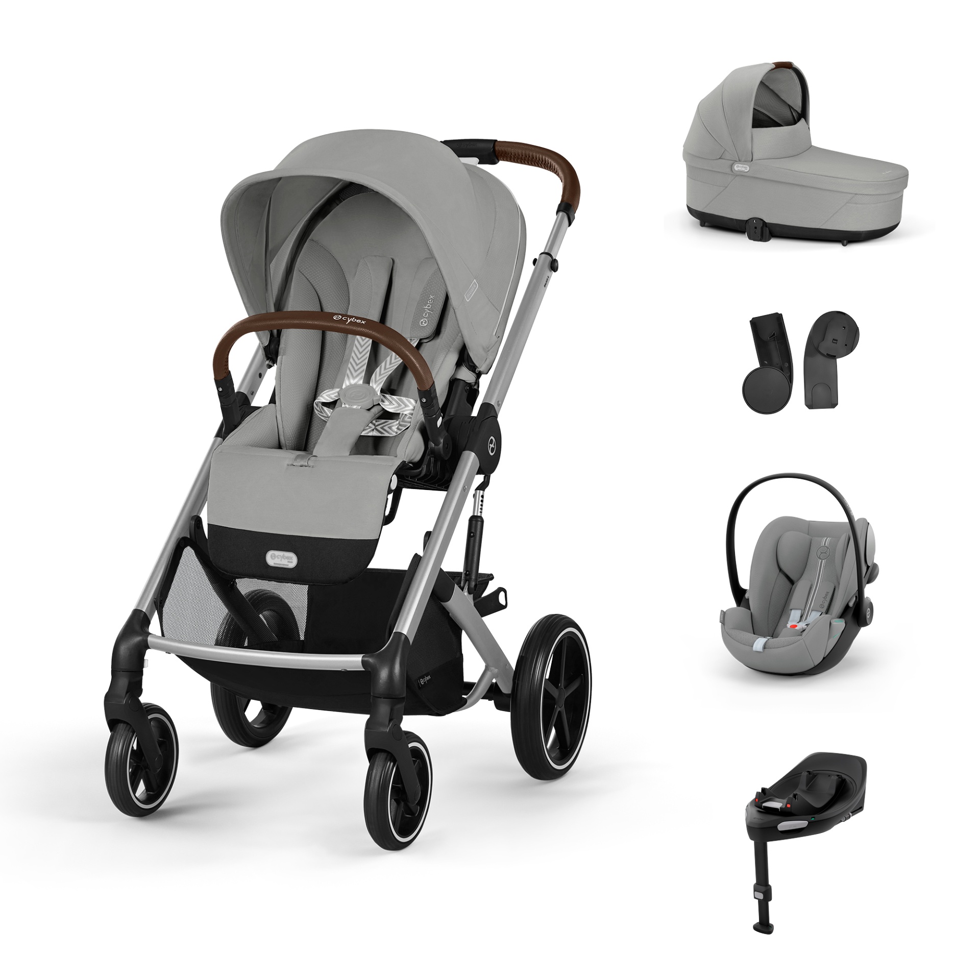 Cybex Balios S Lux + Cloud G i-Size Plus + Base G + Adaptadores + Alcofa Cot S Lux
