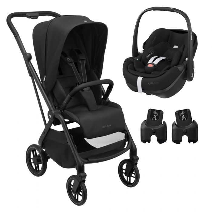 Maxi-Cosi Leona 2 + Pebble 360º Pro2 + Adaptadores