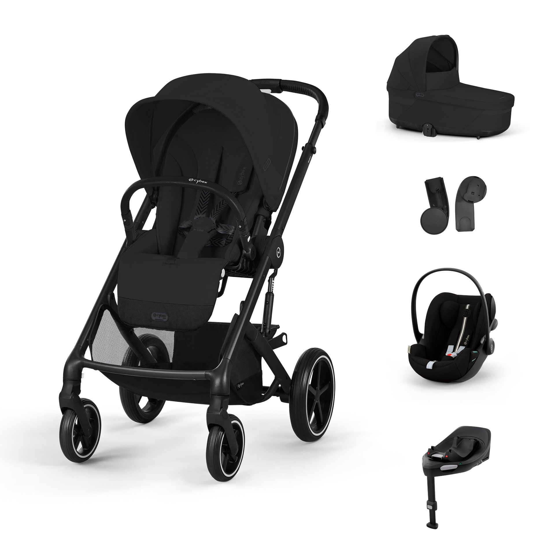 Cybex Balios S Lux + Cloud G i-Size Plus + Base G + Adaptadores + Alcofa Cot S Lux