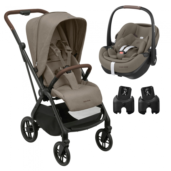 Maxi-Cosi Leona 2 + Pebble 360º Pro2 + Adaptadores