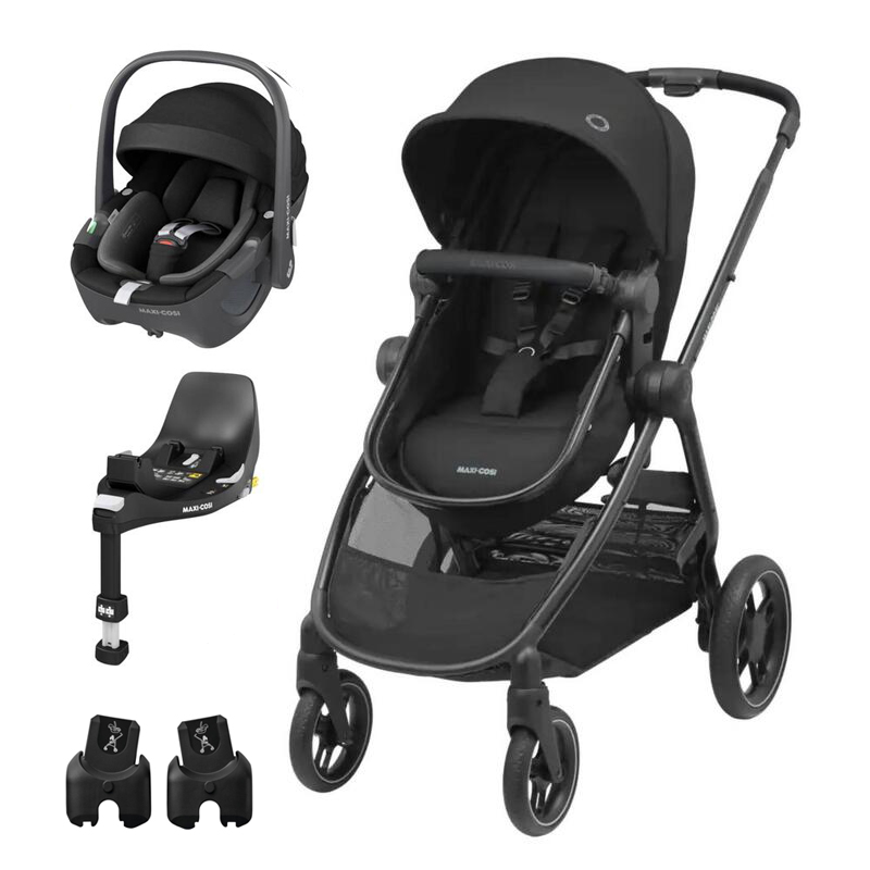 Maxi-Cosi Zelia 3 + Pebble 360º + FamilyFix 360º + Adaptadores