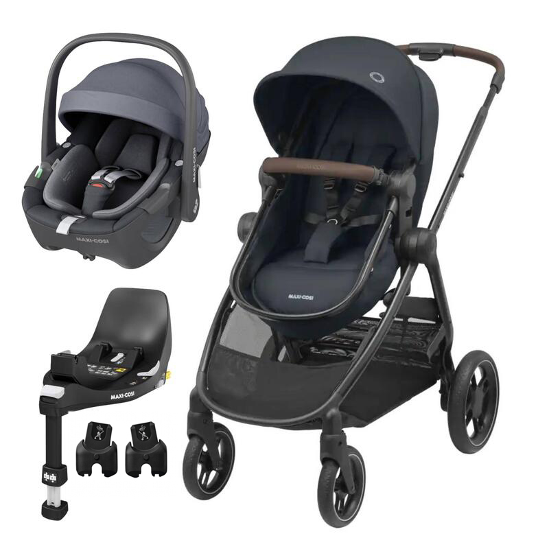 Maxi-Cosi Zelia 3 + Pebble 360º + FamilyFix 360º + Adaptadores