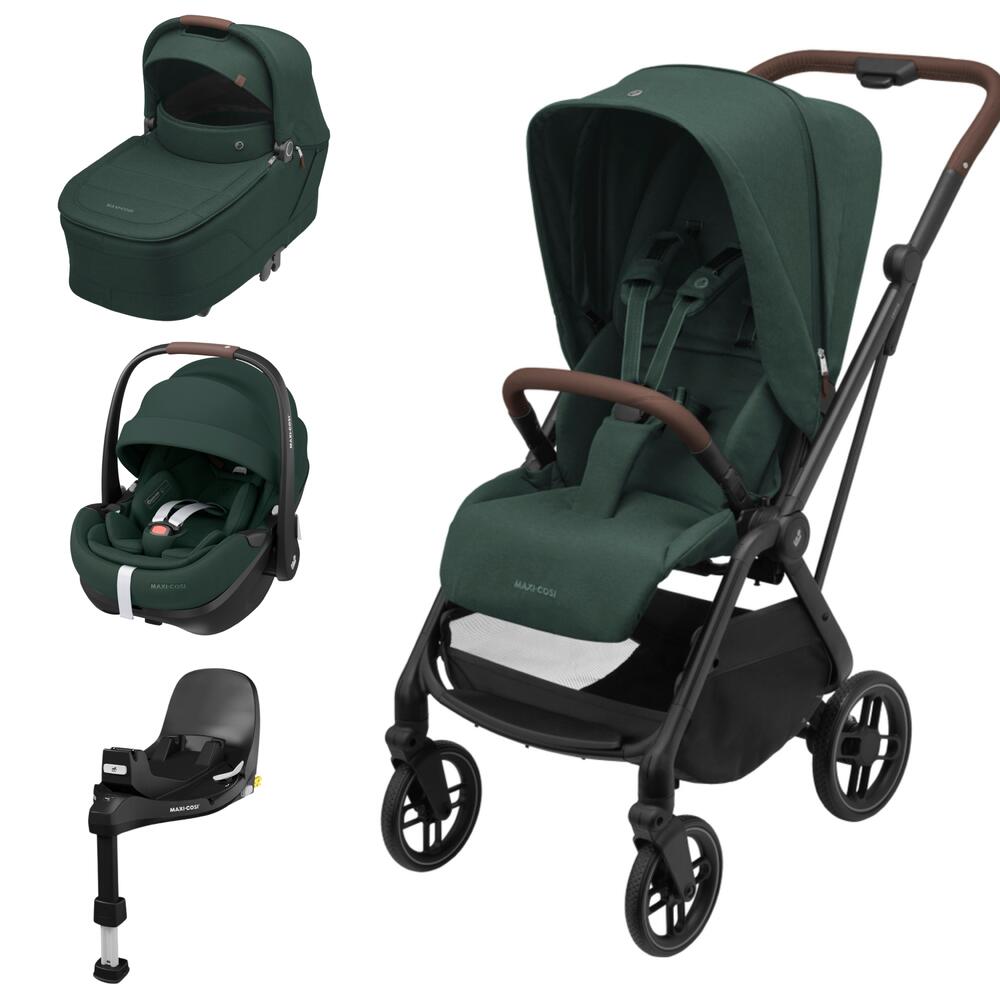 Maxi-Cosi Leona 2 + Pebble 360º Pro2 + Familyfix 360º Pro + Alcofa Sense ( Sem Adaptadores )