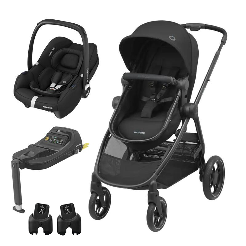 Maxi-Cosi Zelia 3 + CabrioFix i-Size + Base Isofix Cabriofix + Adaptadores