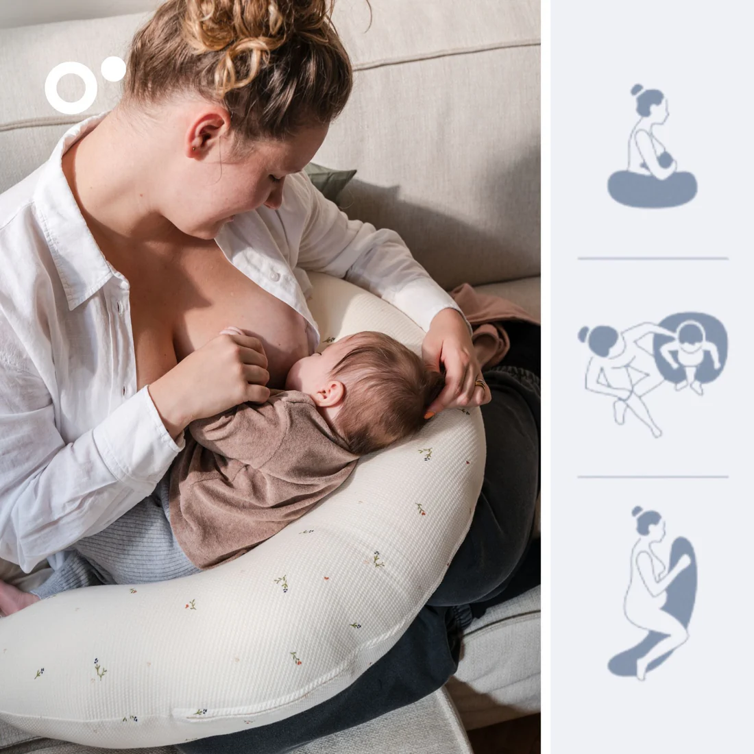 Doomoo Almofada de Amamentação Twisty 2 em 1