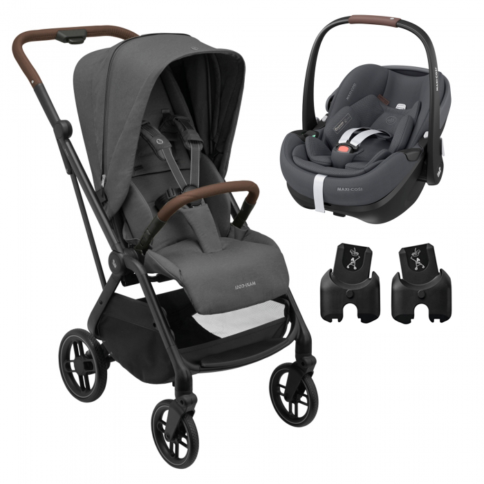 Maxi-Cosi Leona 2 + Pebble 360º Pro2 + Adaptadores