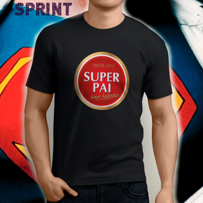 T-Shirt Super Pai Autêntico