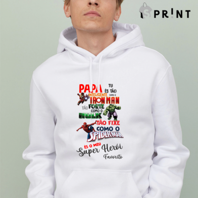Hoodie&#x20;Pap&#x00E1;&#x20;&#x00E9;&#x20;o&#x20;meu&#x20;super&#x20;her&#x00F3;i
