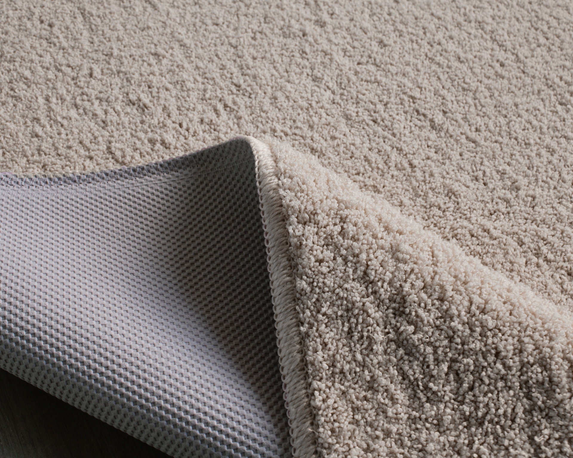 Tapete micro redondo Bege