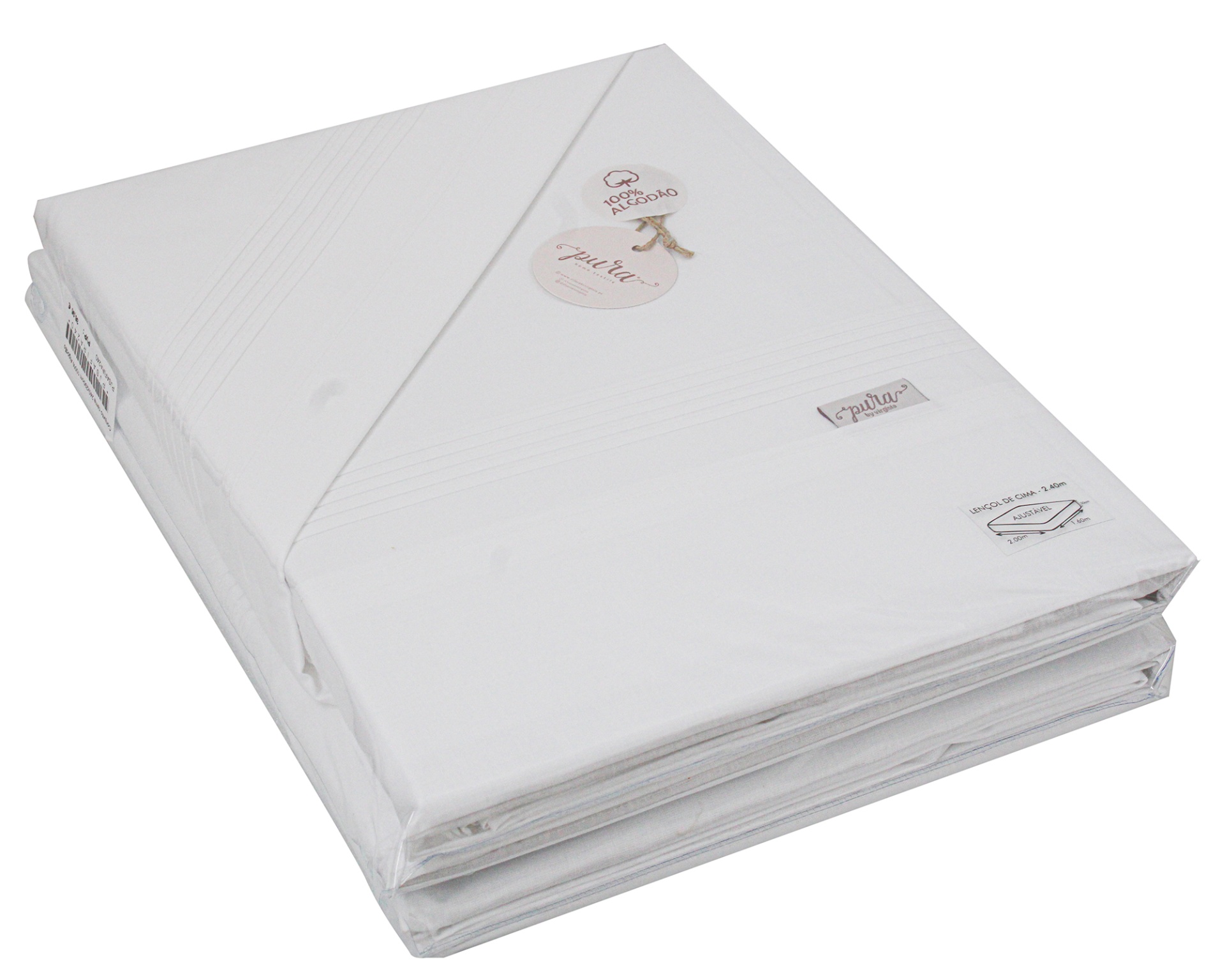 Jogo de cama Safira 240 Branco