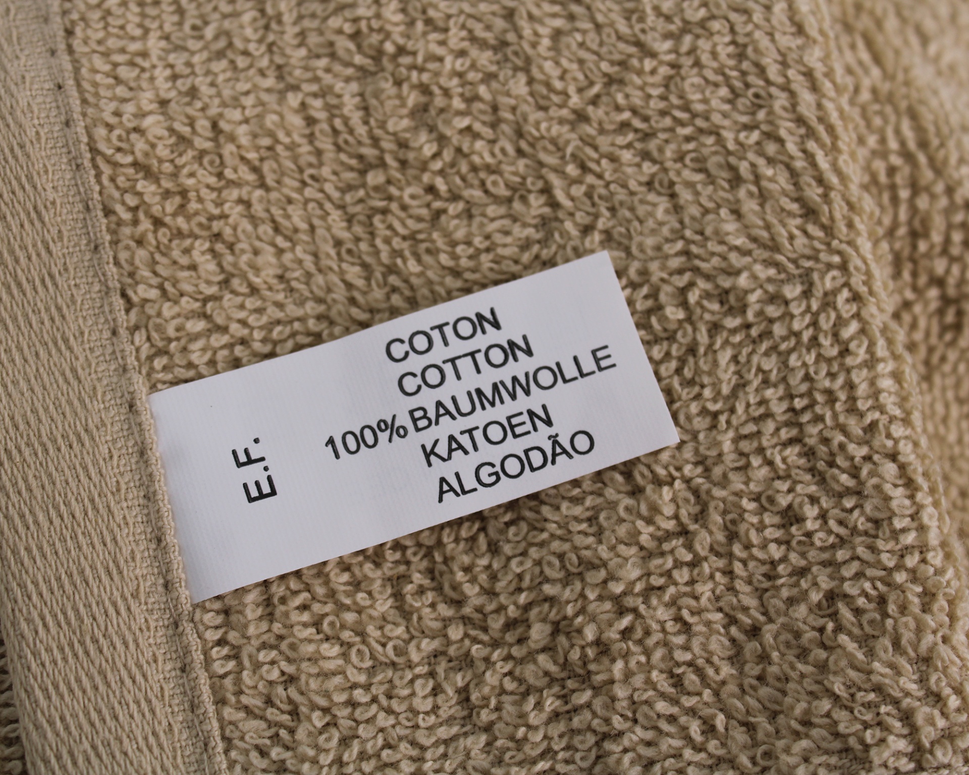 Jogo de banho liso 3 peças Bege