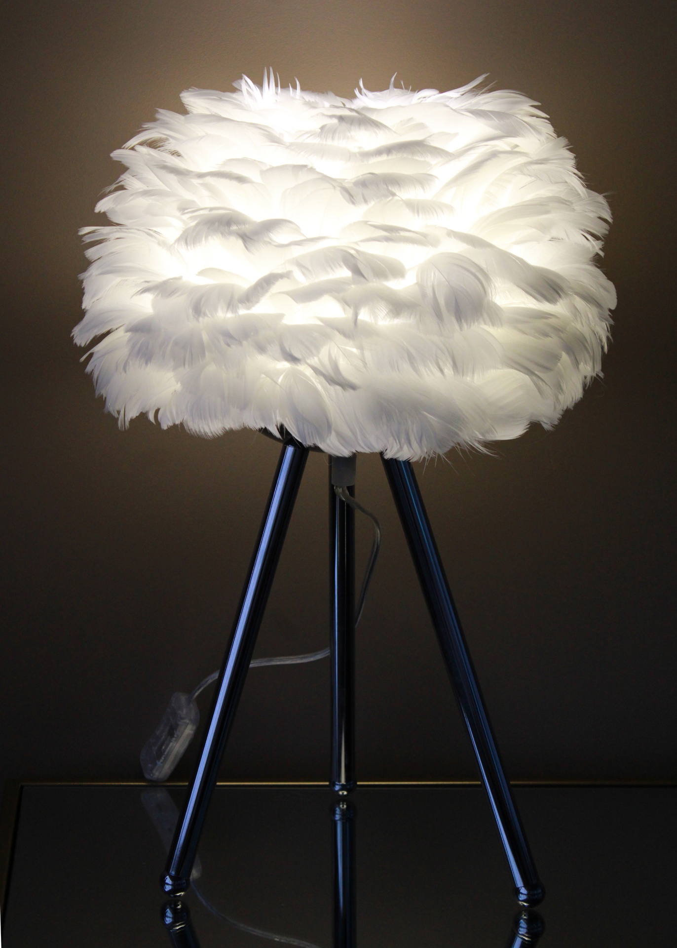 Candeeiro Swan Prateado