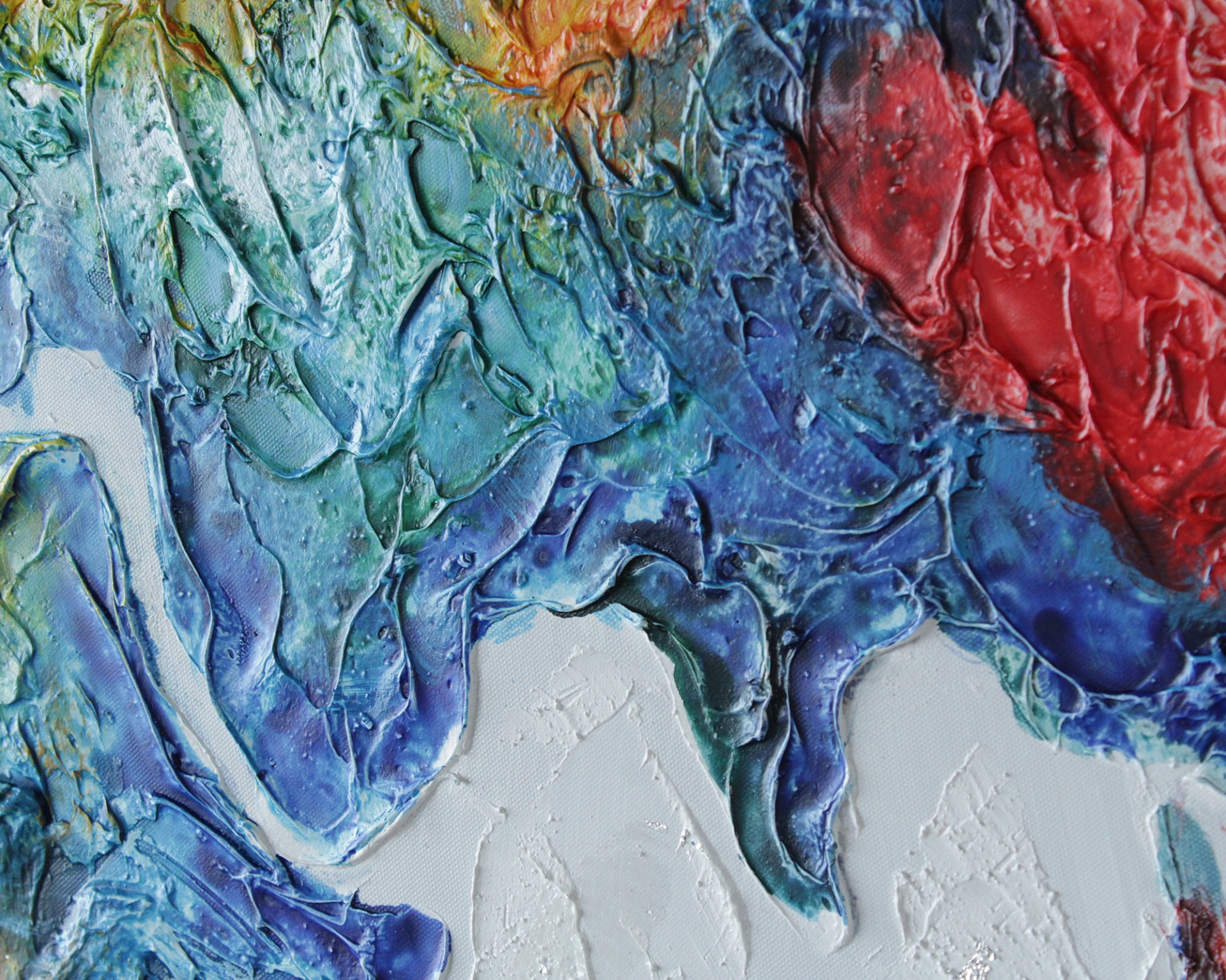 Quadro Mapa Mundo Multicolor