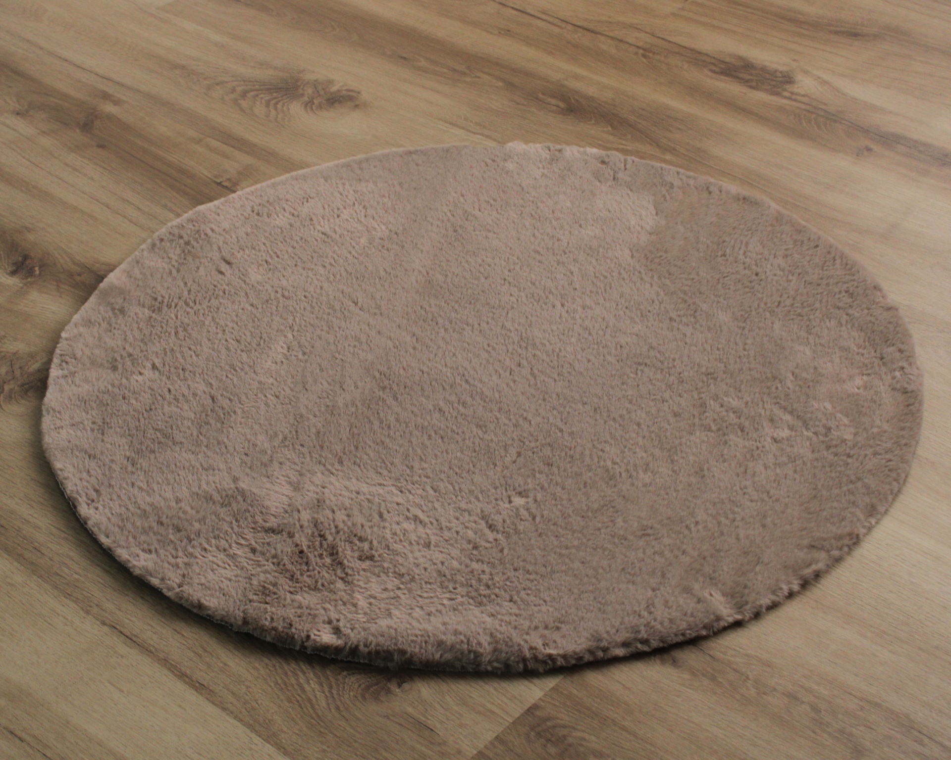 Tapete King Redondo Bege