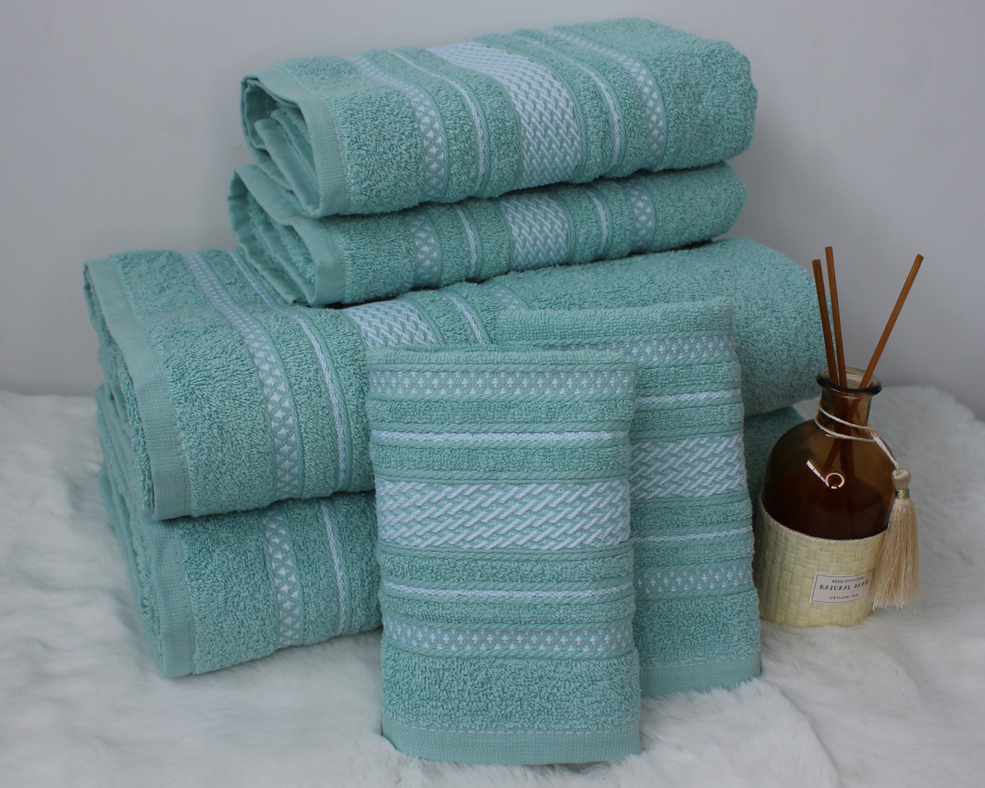 Jogo de banho Brisa 6P Verde