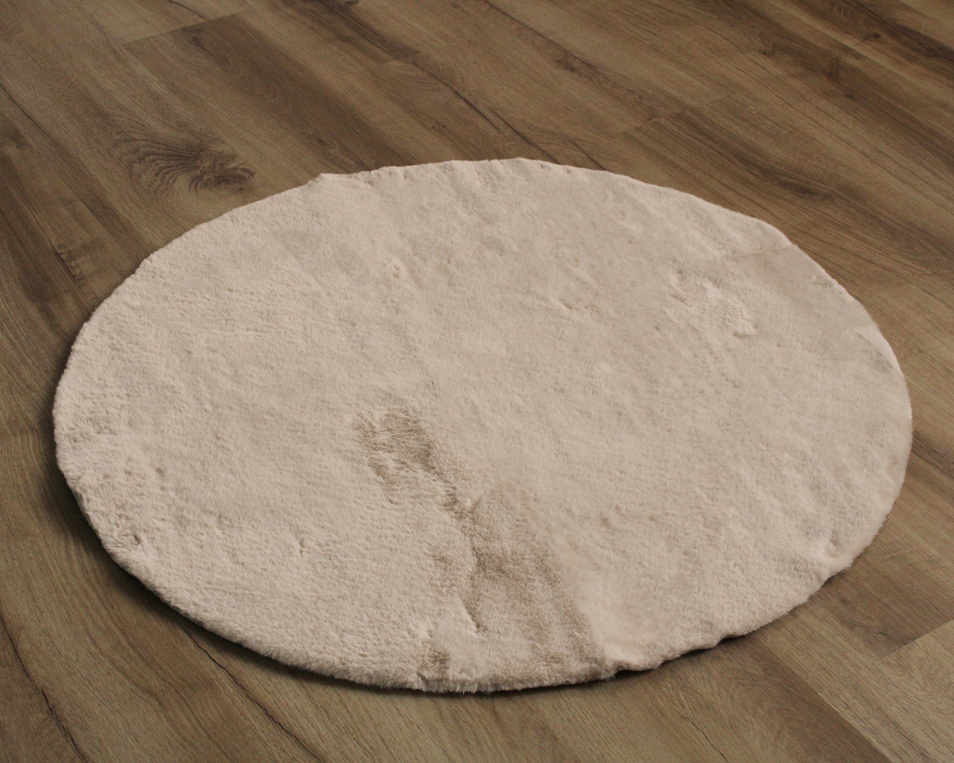 Tapete King Redondo Creme