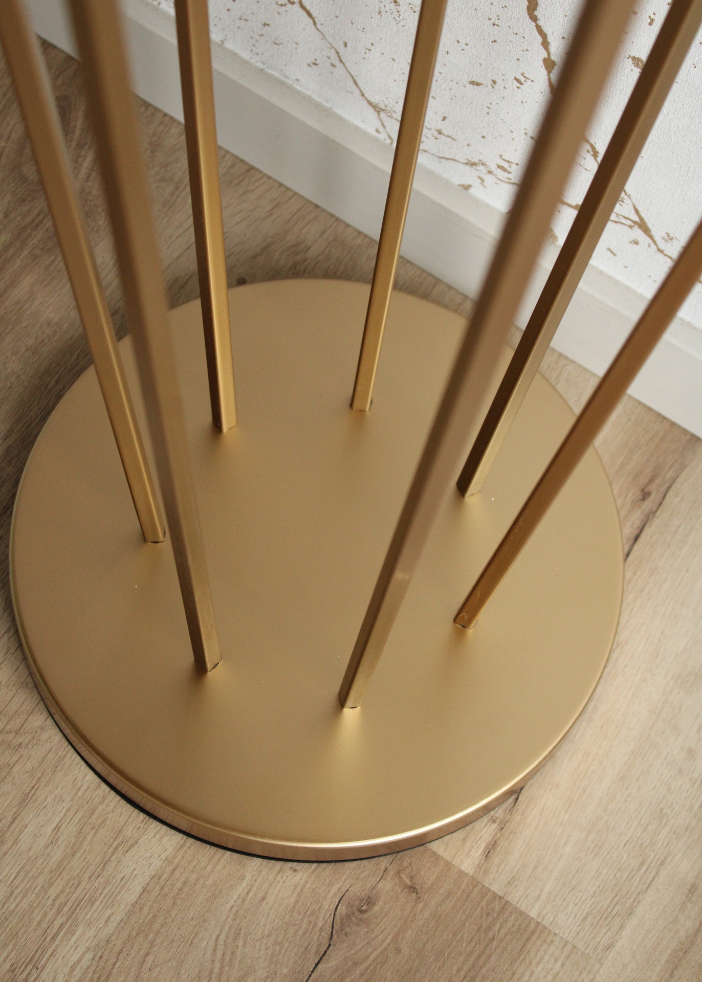 Candeeiro de pé Glamour Dourado