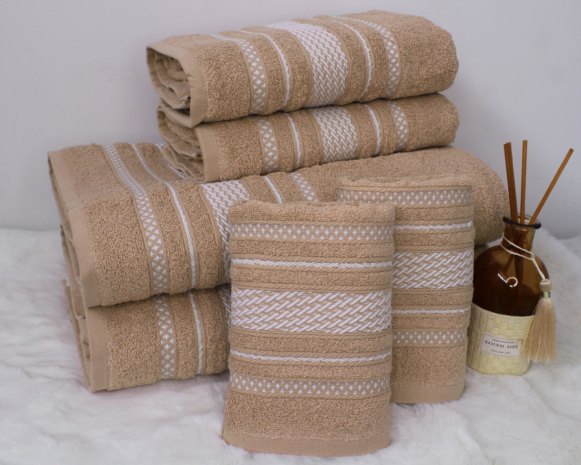 Jogo de banho Brisa 6P Creme