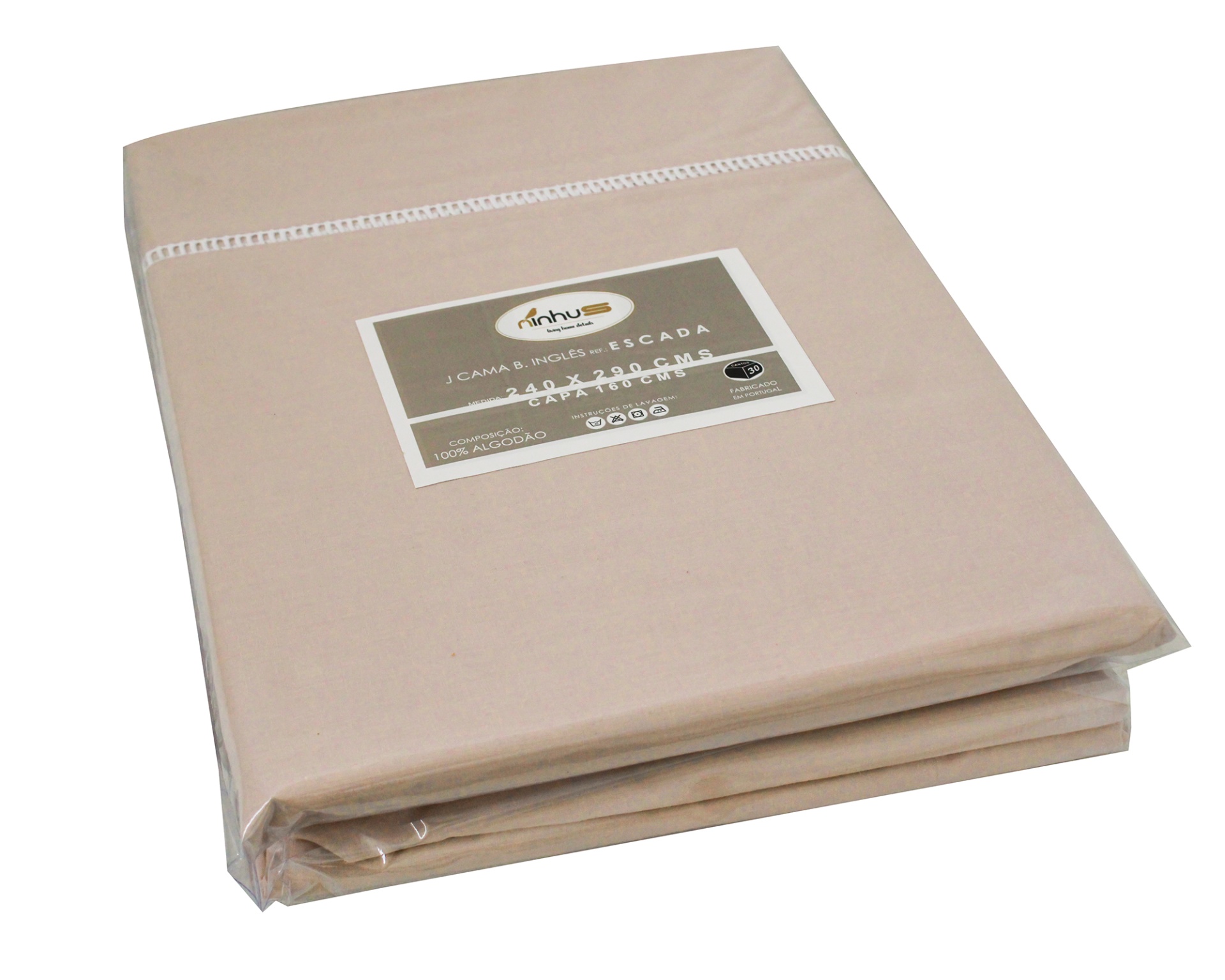 Jogo de cama Escada Bege