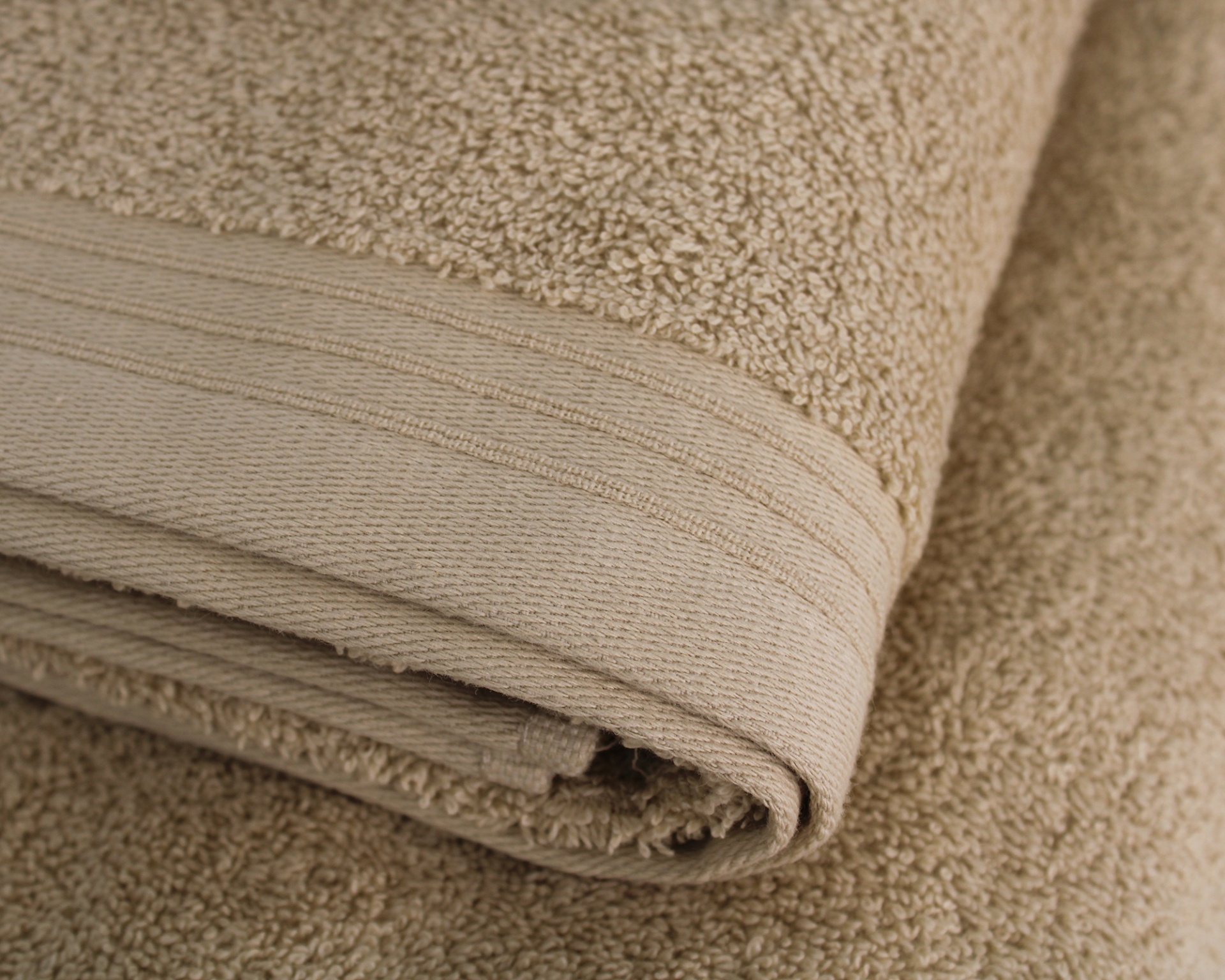 Jogo de banho liso 3 peças Bege