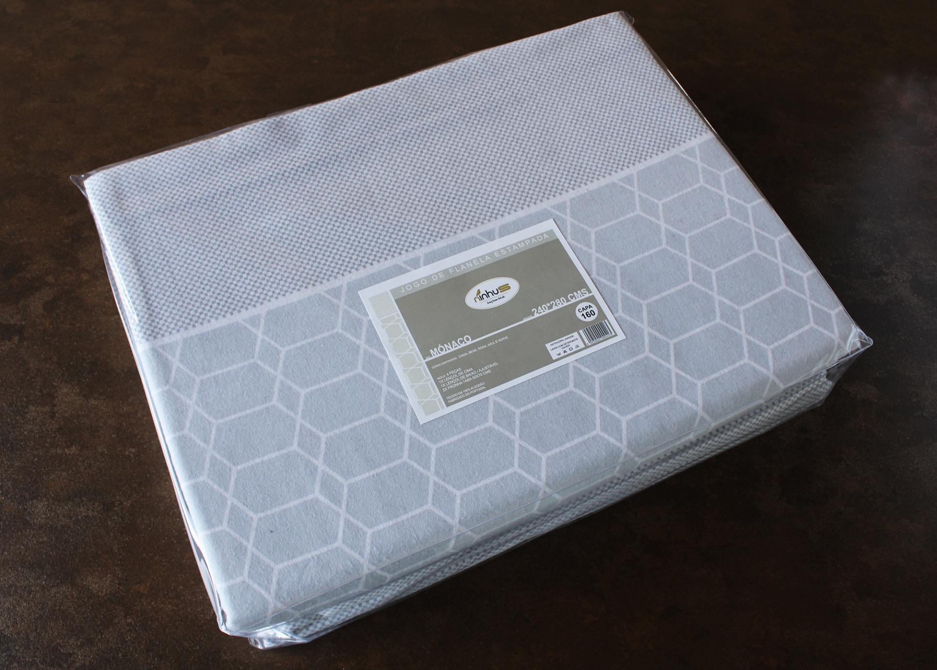 Jogo de cama MONACO 220 Cinza