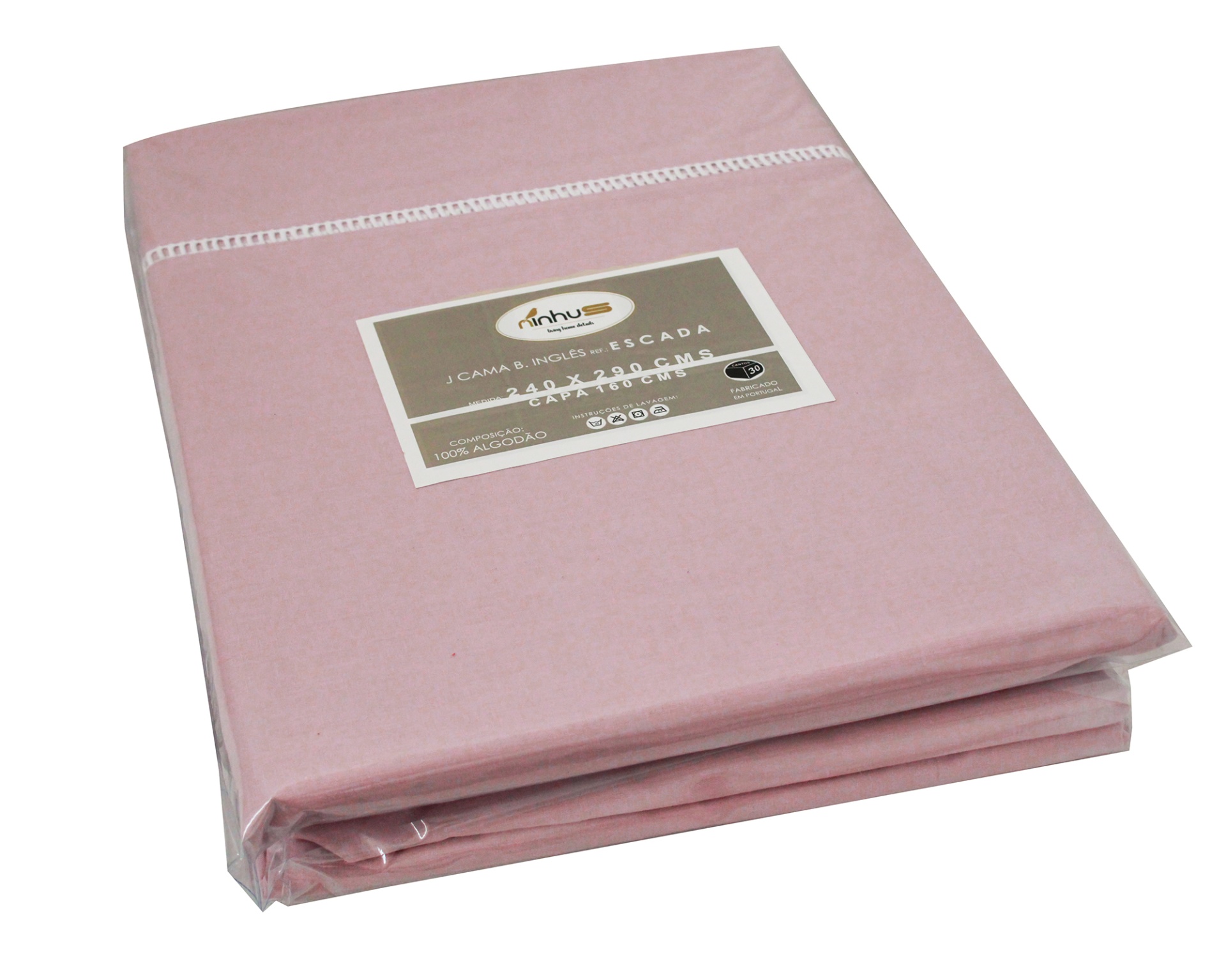 Jogo de cama Escada Rosa