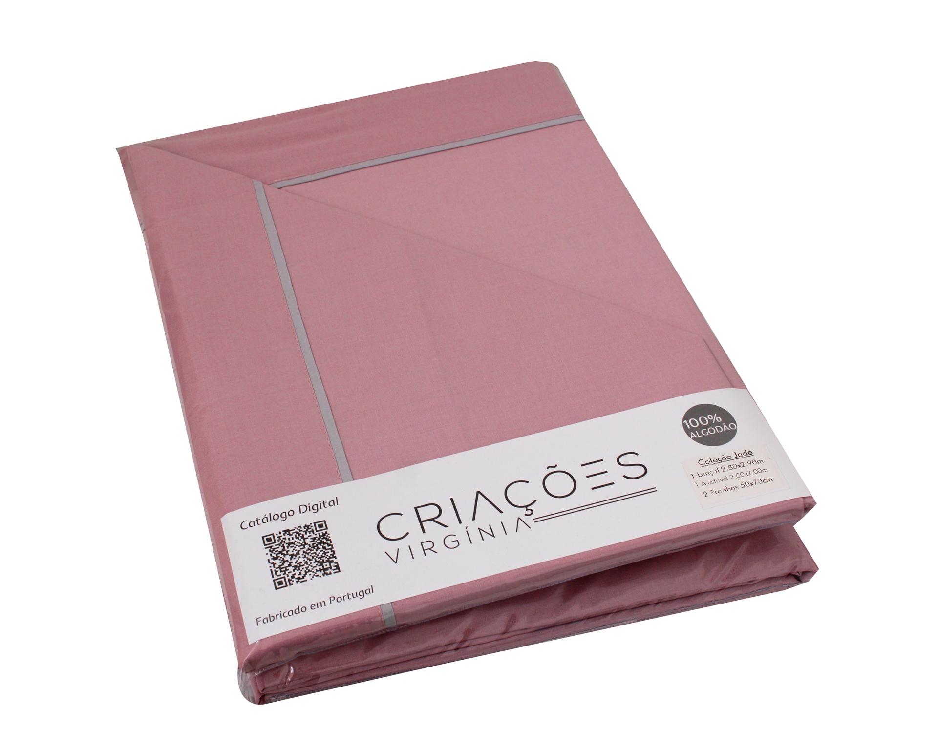 Jogo de cama Jade 280 Rosa