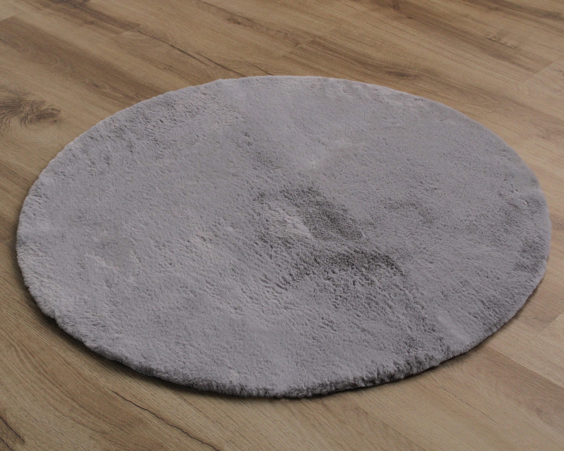 Tapete King Redondo Cinza